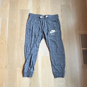 Nike extra small gray sweatpants just do it
